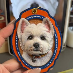 Handmade Custom Dog Tag | Personalized Pet ID Tag with Engraved Name
