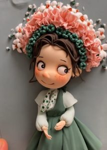 Handmade clay art ornament, unique handmade decor and nice gift