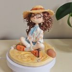 Handmade clay art ornament, unique handmade decor and nice gift