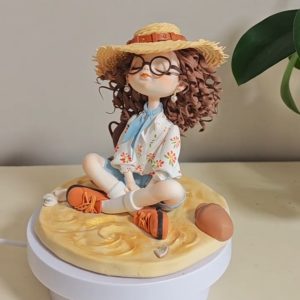 Handmade clay art ornament, unique handmade decor and nice gift