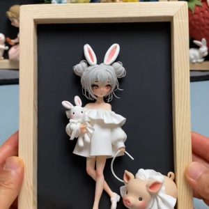 Handmade clay art ornament, unique handmade decor and nice gift