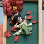 Handmade clay art ornament, unique handmade decor and nice gift