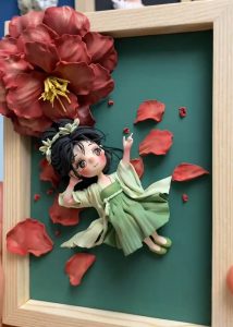Handmade clay art ornament, unique handmade decor and nice gift