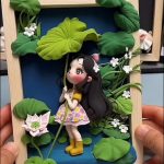 Handmade clay art ornament, unique handmade decor and nice gift