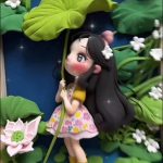Handmade clay art ornament, unique handmade decor and nice gift