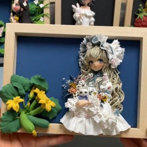 Handmade clay art ornament, unique handmade decor and nice gift