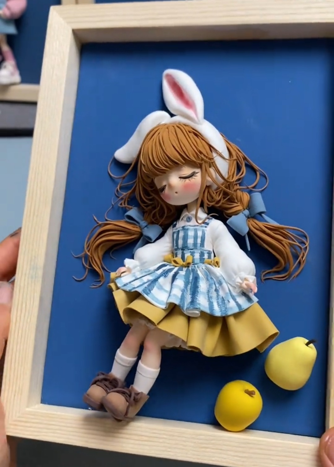 Handmade clay art ornament, unique handmade decor and nice gift