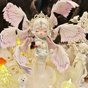 OOAK Custom Sakura Pink Six-Wing Seraph SP Hand Repainted Art Toy Girlfriend Gift